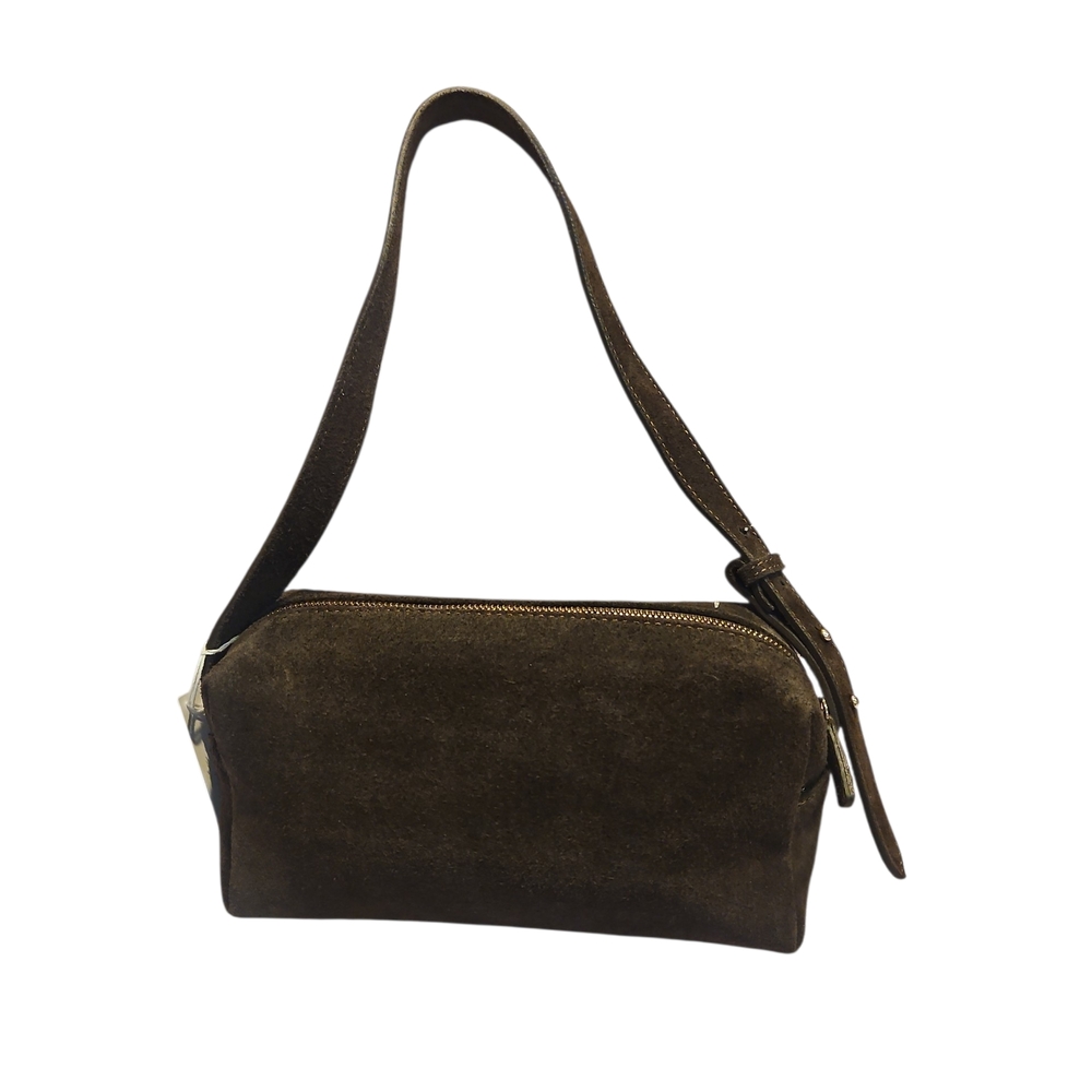 LILIUM FIRENZE Woman Brown Geniun Leather Sueded ITALIAN Handmade Shoulder Bag